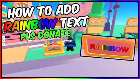 ; removelimbs - Removes the limbs of the selected player. . Pls donate script rainbow text